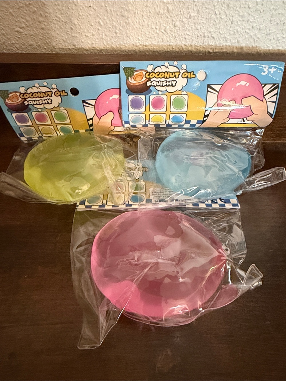 Set of 3 Coconut Oil Squish Balls